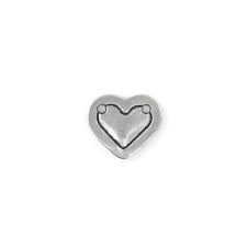 ImpressArt Small Pewter heart jewelry blank