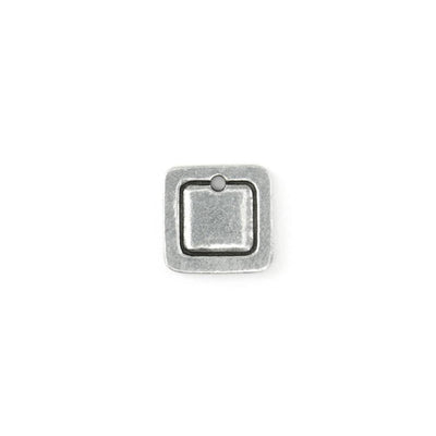 Small Pewter Square Jewelry Blank