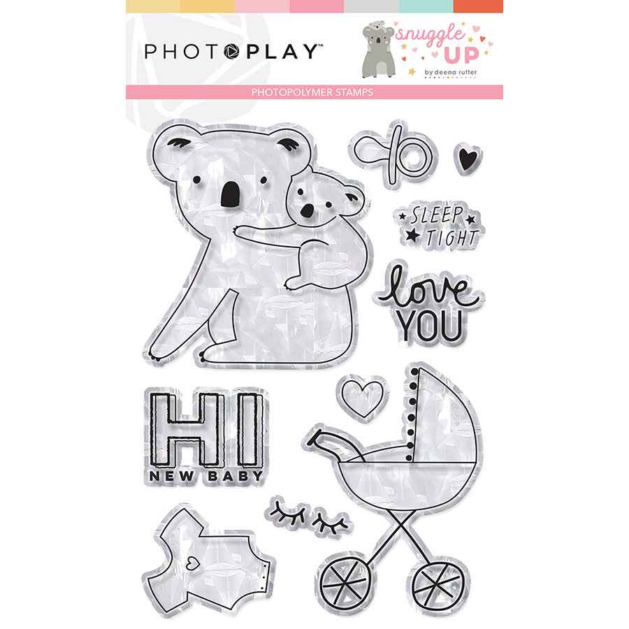 Snuggle Up Girl Stamps