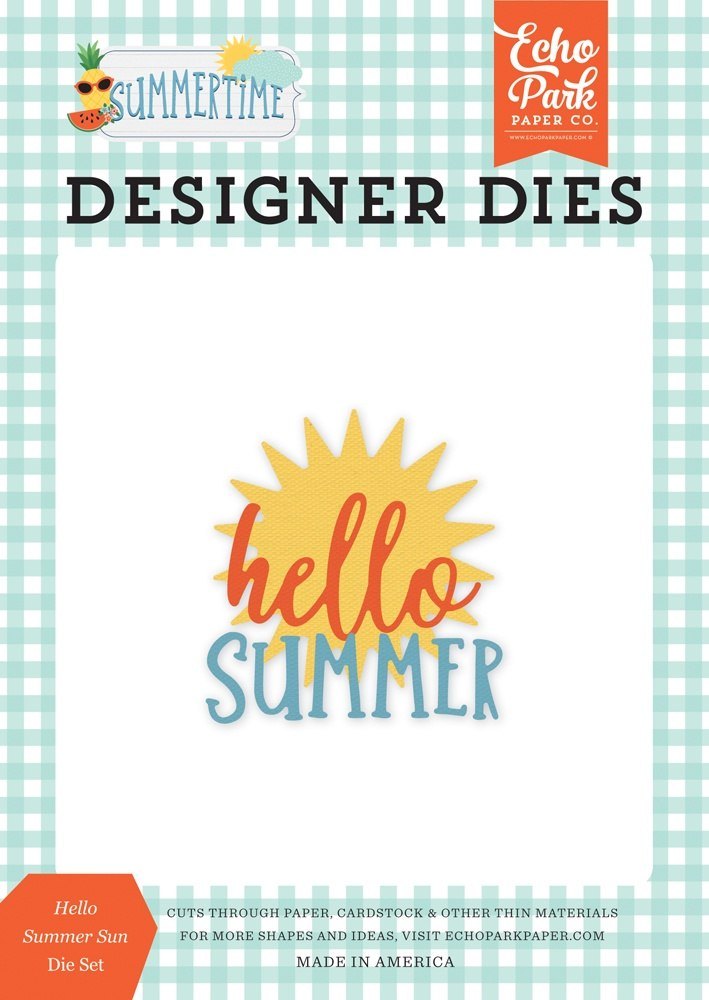 Hello Summer Sun Die Set - Summertime - Echo Park*