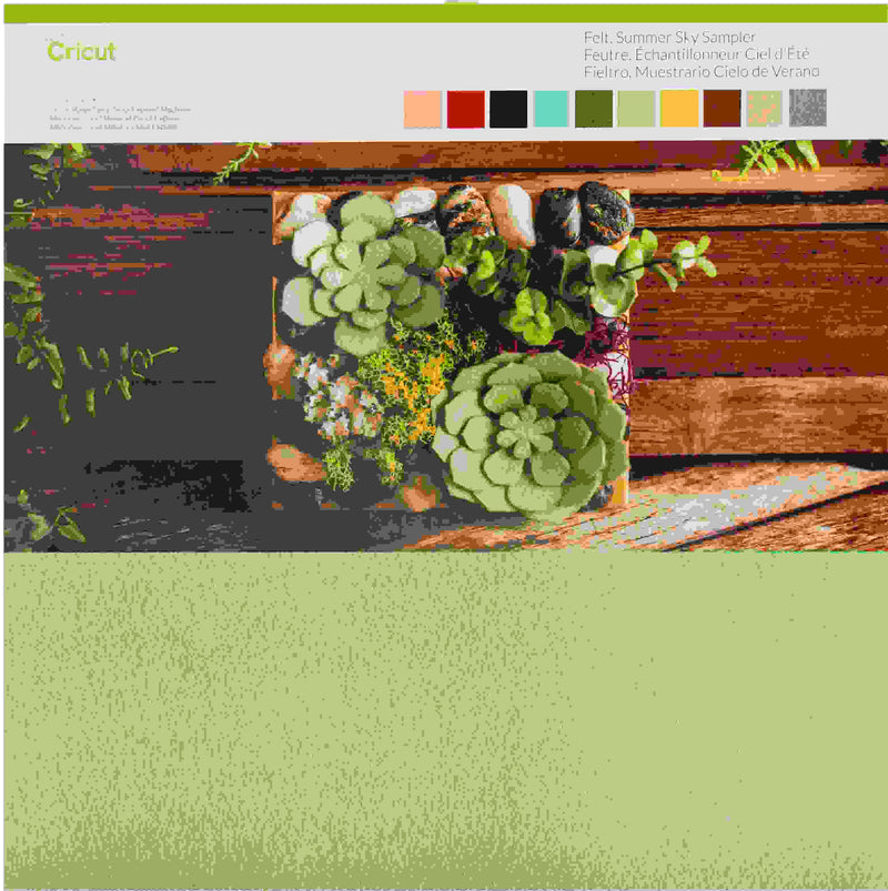 Cricut Maker Summer Felt sampler pack
