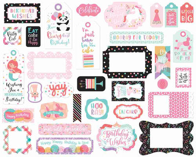 It's Your Birthday Girl Frames & Tags - Echo Park - Clearance