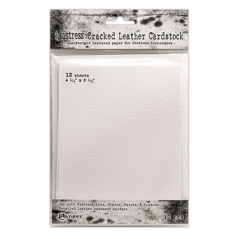 Distress Cracked Leather Paper Cardstock, 4.25" x 5.5" - Tim Holtz - Ranger
