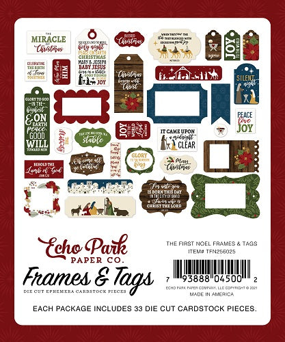 The First Noel Frames & Tags - Echo Park