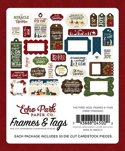 The First Noel Frames & Tags - Echo Park