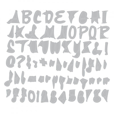 Sizzix Script Alphanumeric die set