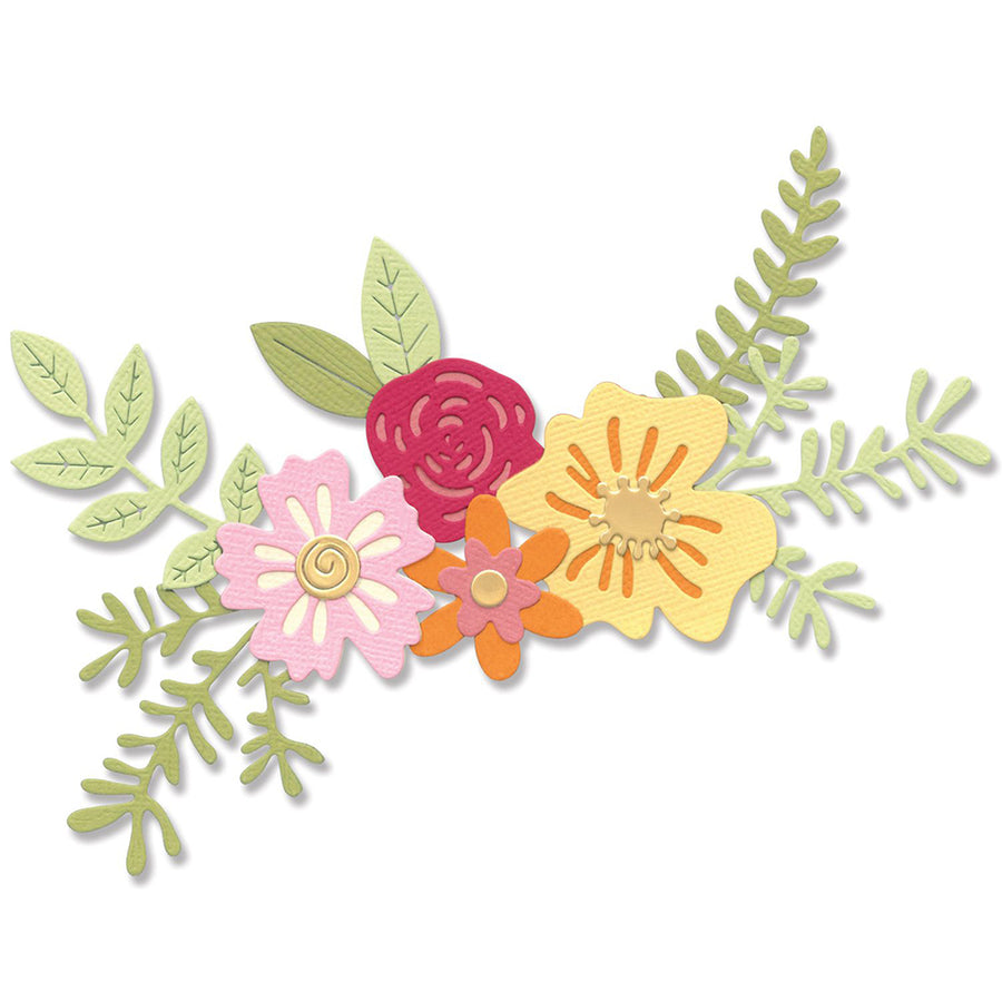 Floral Cluster Thinlits Die Set - Jess Slack - Sizzix