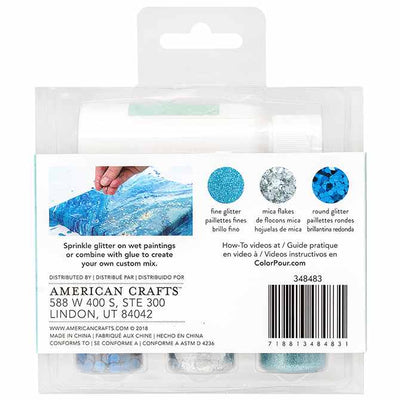 MIX-IN KITS - AC - COLOR POUR - GLITTER MIX-IN KIT - TIDAL WAVE (4 PIECE)