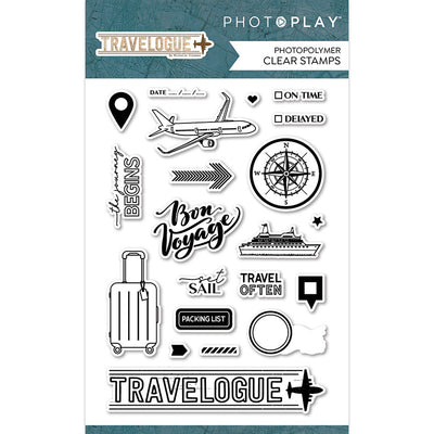 Photopolymer Clear Stamps- Travelogue Collection- Photo Play