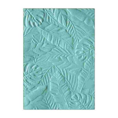 Sizzix 3-D Textured Impressions Embossing Folder - Tropical Leaves