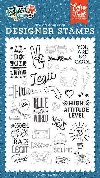 Rule the World Stamp Set-Teen Spirit Boy-Echo Park