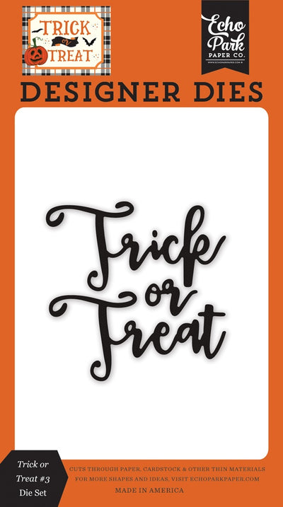 Trick or Treat #3 Word Die Set - Echo Park - Clearance