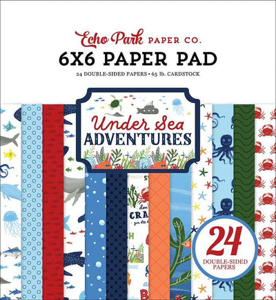 Under Sea Adventures 6" x 6" Paper Pad - Echo Park - Clearance