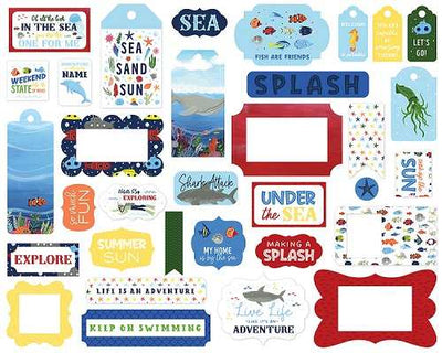 Under Sea Adventures Frames & Tags - Echo Park - Clearance