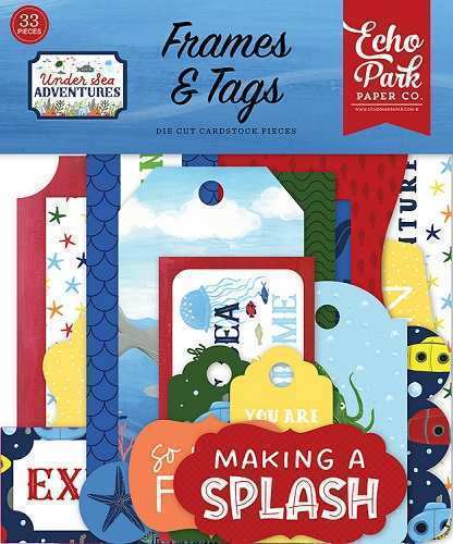 Under Sea Adventures Frames & Tags - Echo Park - Clearance
