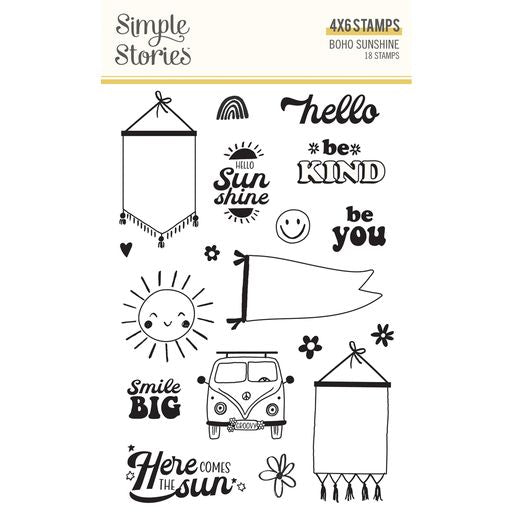 Stamps - Boho Sunshine Collection - Simple Stories