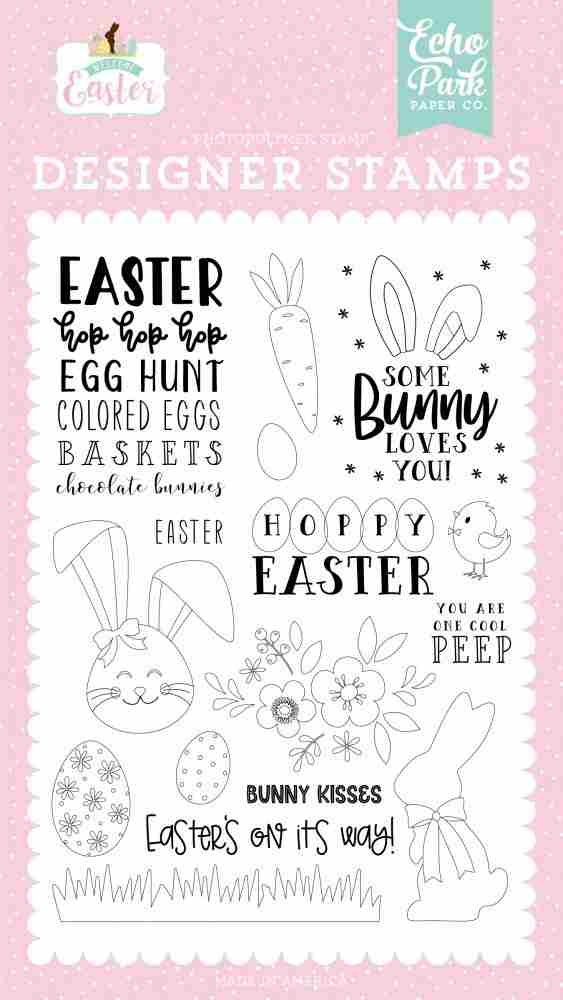 Bunny Kisses Stamp Set-Welcome Easter-Echo Park