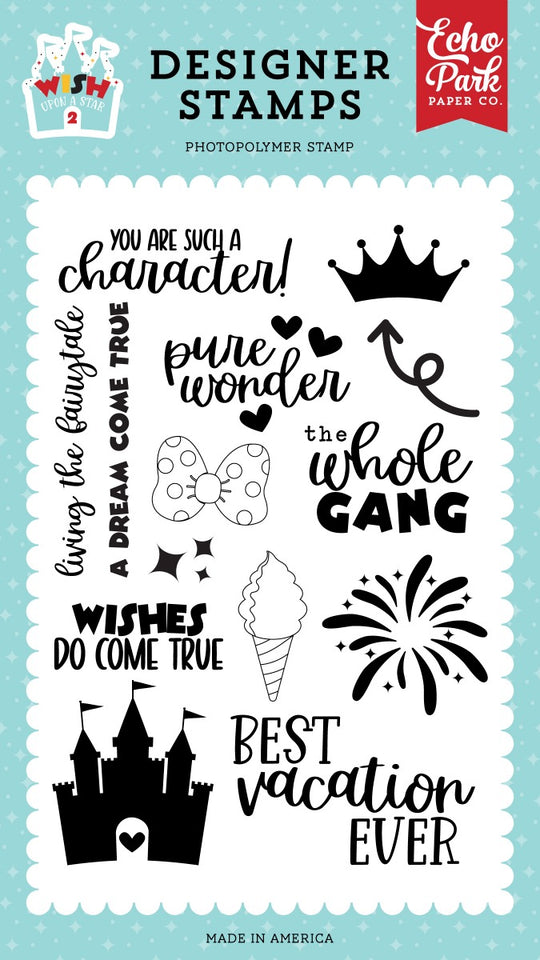 Echo Park Pure Wonder Rubber Stamps - Wish Upon A Star 2