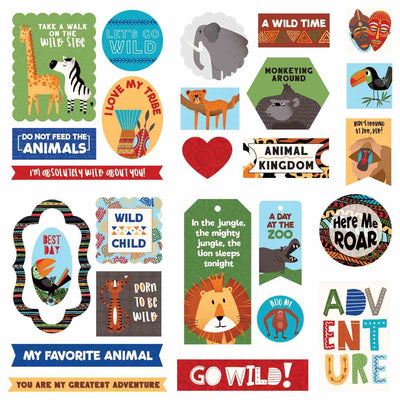 A Walk on the Wild Side Ephemera Die Cuts - Becky Moore - PhotoPlay - Clearance