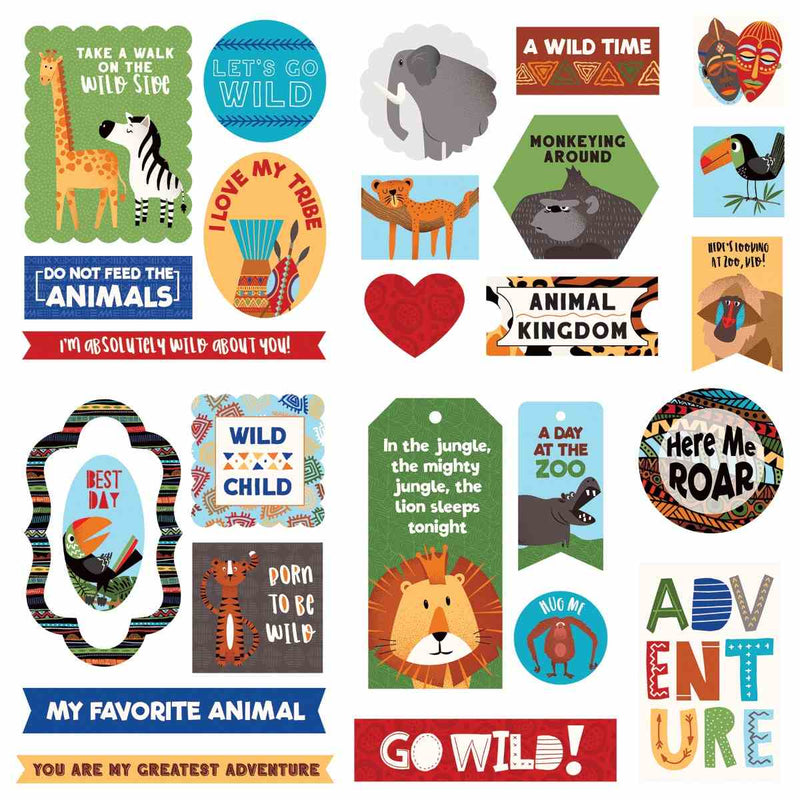 A Walk on the Wild Side Ephemera Die Cuts - Becky Moore - PhotoPlay - Clearance