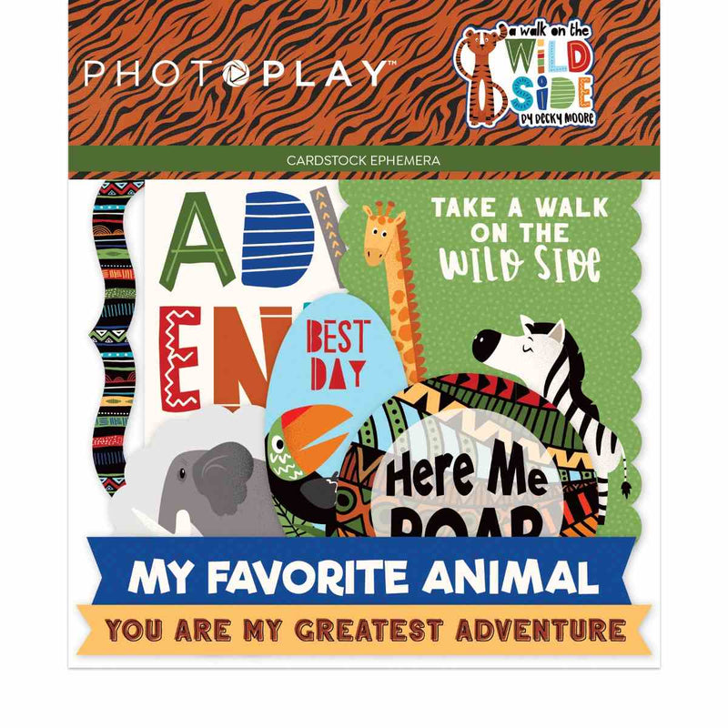 A Walk on the Wild Side Ephemera Die Cuts - Becky Moore - PhotoPlay - Clearance