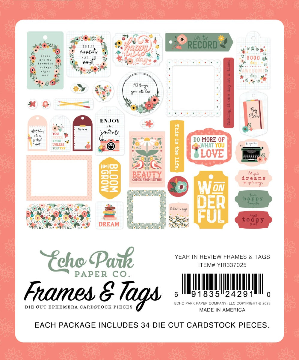 Year In Review Frames & Tags - Echo Park