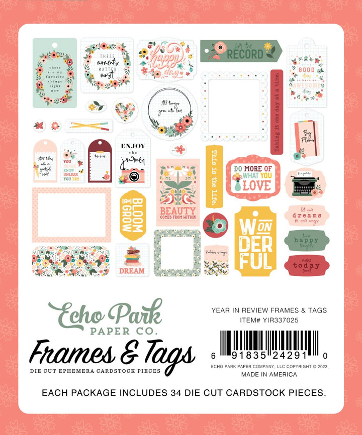 Year In Review Frames & Tags - Echo Park