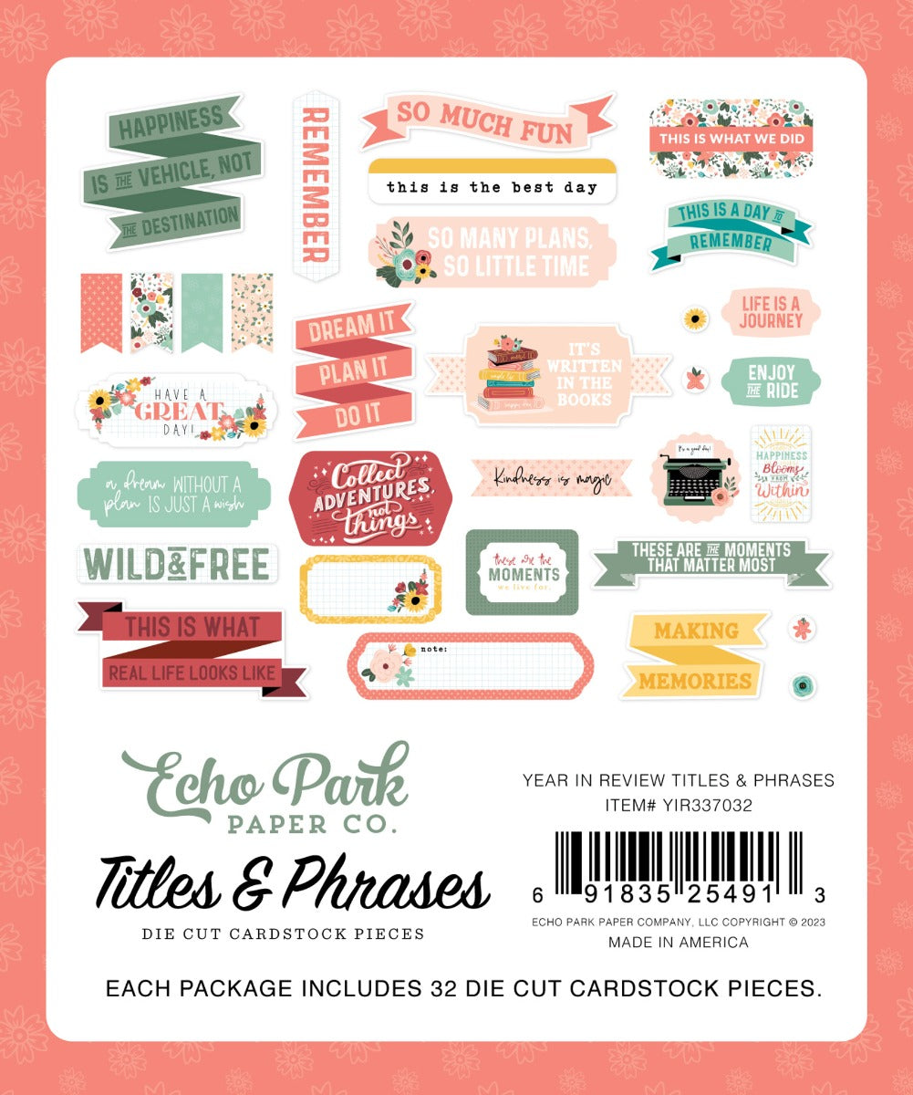 Year In Review Titles & Phrases - Echo Park