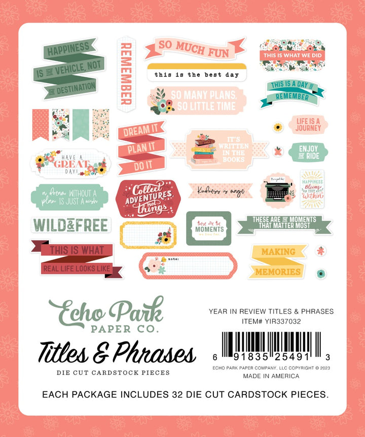 Year In Review Titles & Phrases - Echo Park