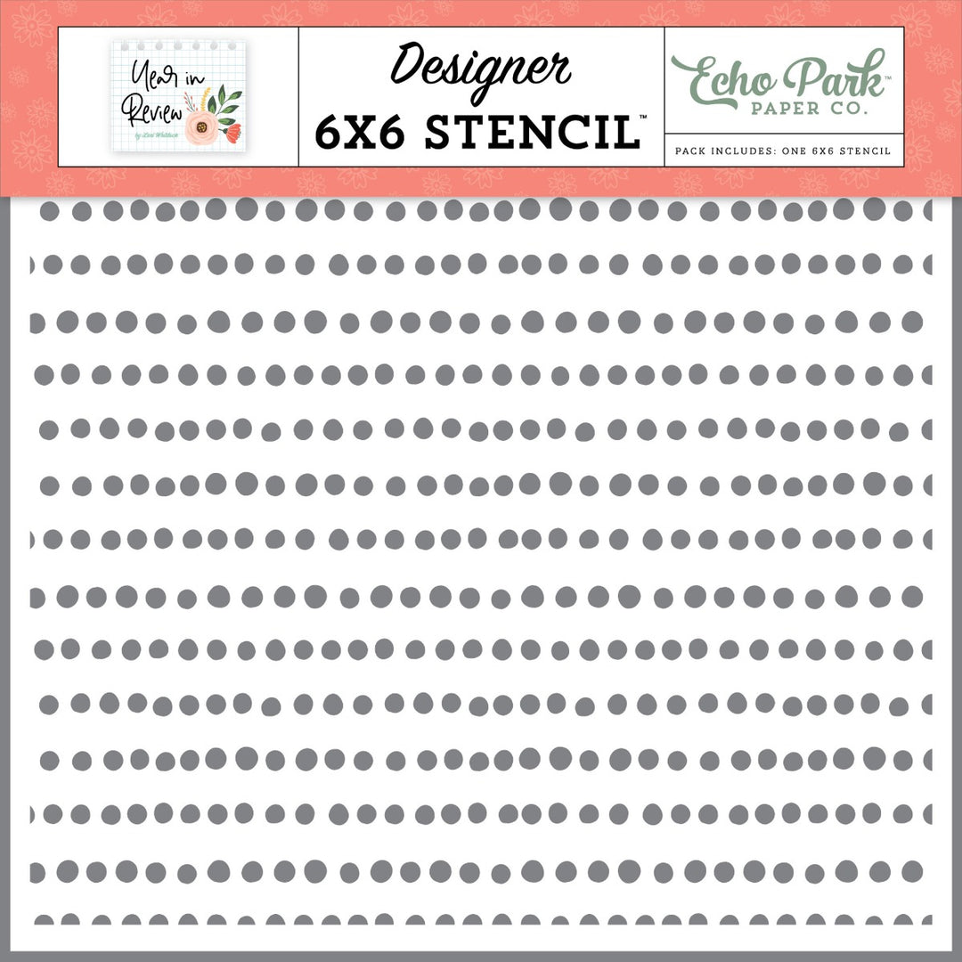To Do List Dots Stencil - Echo Park