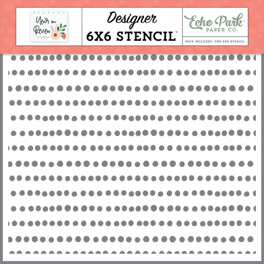 To Do List Dots Stencil - Echo Park
