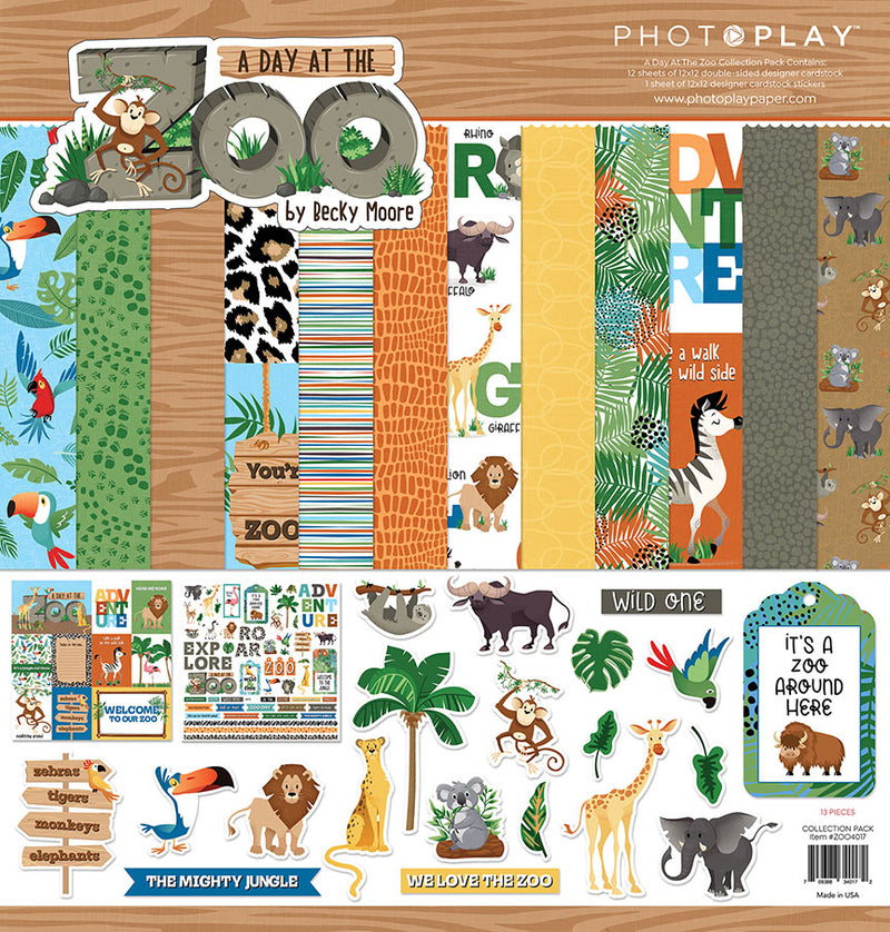 Collection Pack - A Day At The ZOO - Becky Moore - Photoplay