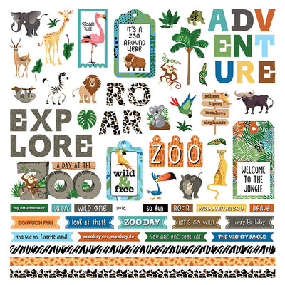 Element Stickers - A Day At The ZOO - Becky Moore - Photoplay